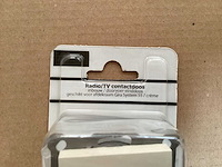 Radio/tv/contactdoos, creme (38x) - afbeelding 3 van  5