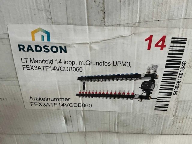 Radson vloerverwarming lt-verdeler (14 circuits) - afbeelding 6 van  6