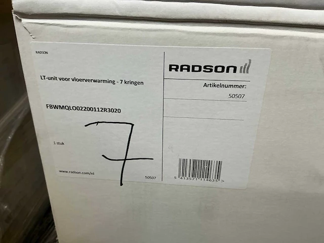 Radson vloerverwarming lt-verdeler (7 circuits) - afbeelding 4 van  4