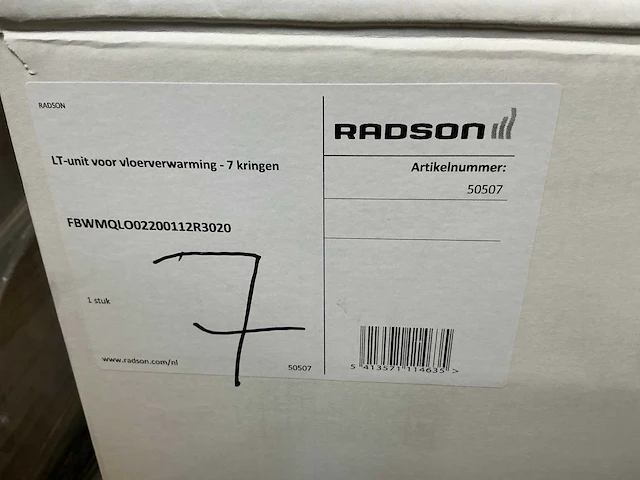 Radson vloerverwarming lt-verdeler (7 circuits) - afbeelding 4 van  4