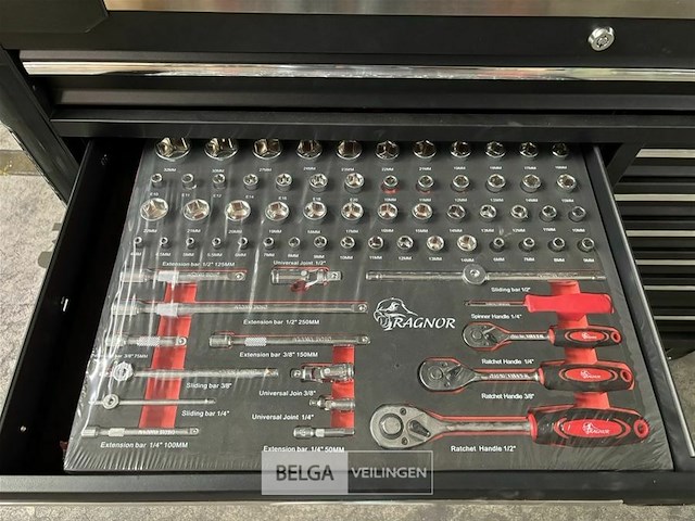 Ragnor 13 drawers roller cabinet - afbeelding 12 van  15