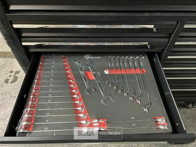 Ragnor 13 drawers roller cabinet - afbeelding 9 van  15