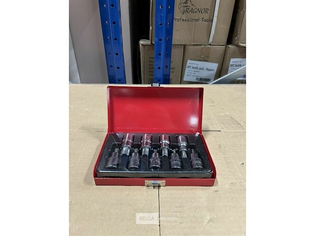 Ragnor 9 pcs socket bit set - afbeelding 3 van  4