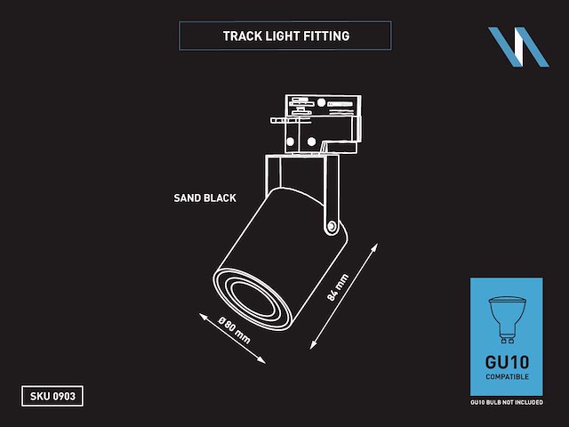 Railspot design gu10 armatuur (6x) - afbeelding 3 van  3