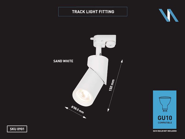 Railspot design gu10 armatuur draaibaar (10x) - afbeelding 6 van  6