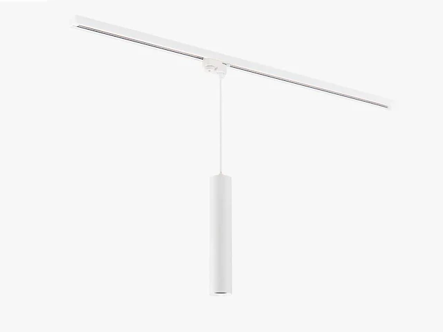 Railspot gu10 decoratief hanglamp cilinder 24cm zand wit(8x) - afbeelding 1 van  6