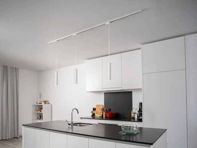 Railspot gu10 decoratief hanglamp cilinder 24cm zand wit(8x) - afbeelding 4 van  6