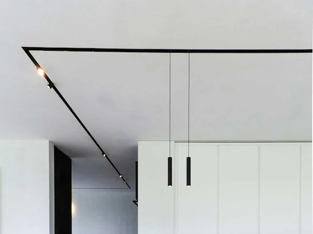 Railspot gu10 decoratief hanglamp cilinder 24cm zand zwart(12x) - afbeelding 3 van  8