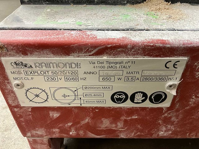 Raimondi exploit 5 tegelzaagmachine - afbeelding 7 van  7