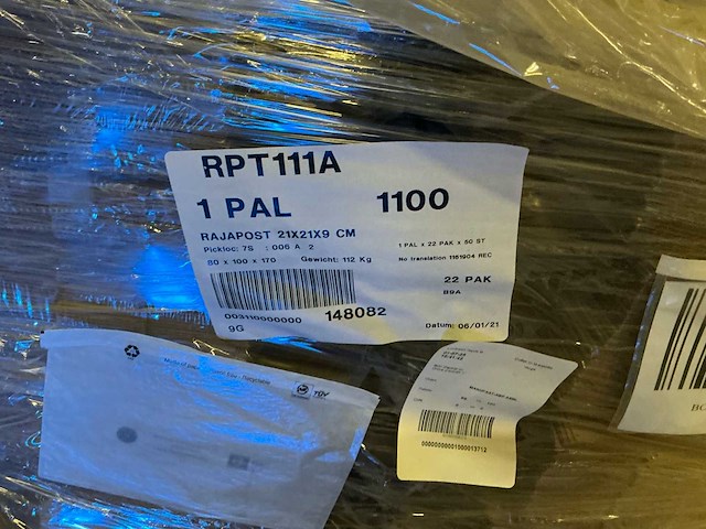 Raja 21x21x9 kartonnen dozen (2200x) - afbeelding 4 van  4