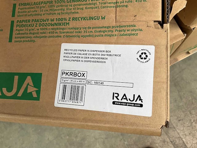 Raja pkrbox dozen 100% recycled paper/opvulpapier (16x) - afbeelding 4 van  6
