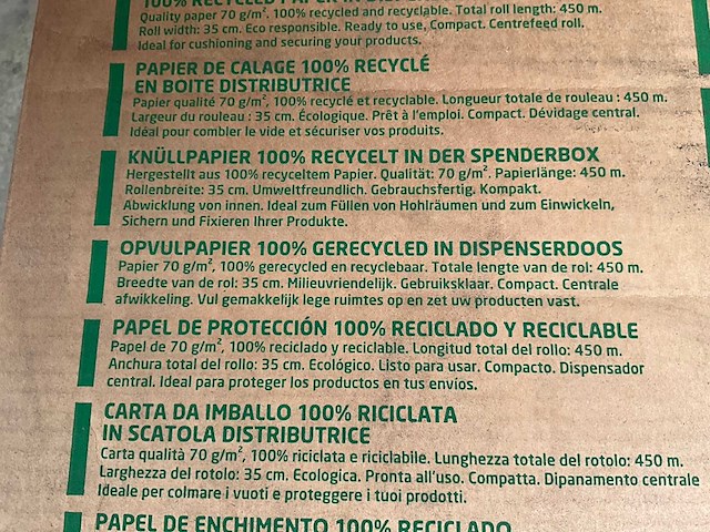 Raja pkrbox dozen 100% recycled paper/opvulpapier (16x) - afbeelding 6 van  6