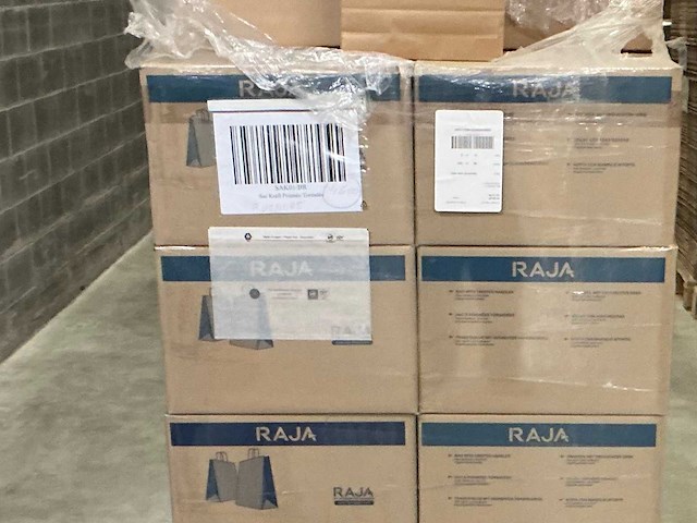 Raja rechthoekig overige winkel inventaris neutrale papieren zakjes (4600x) - afbeelding 2 van  4