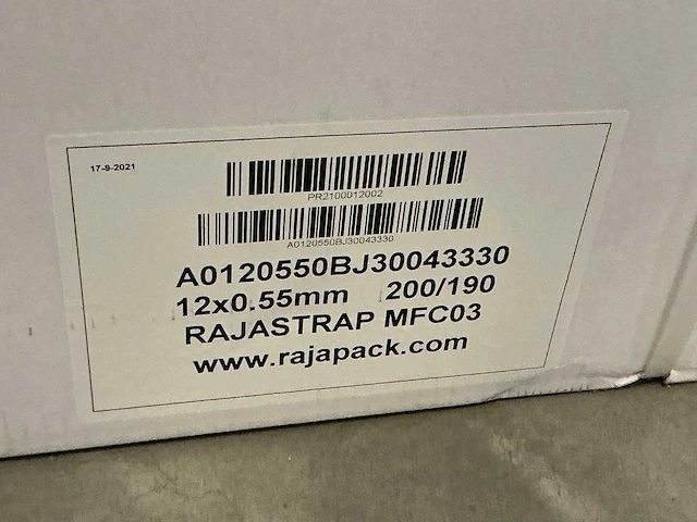 Rajapack strapex verrijdbare omsnoeringsmachine - afbeelding 7 van  7