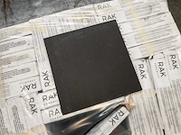 Rak gpd57up zwart mat 40x40 cm tegel 134,4 m² - afbeelding 2 van  2