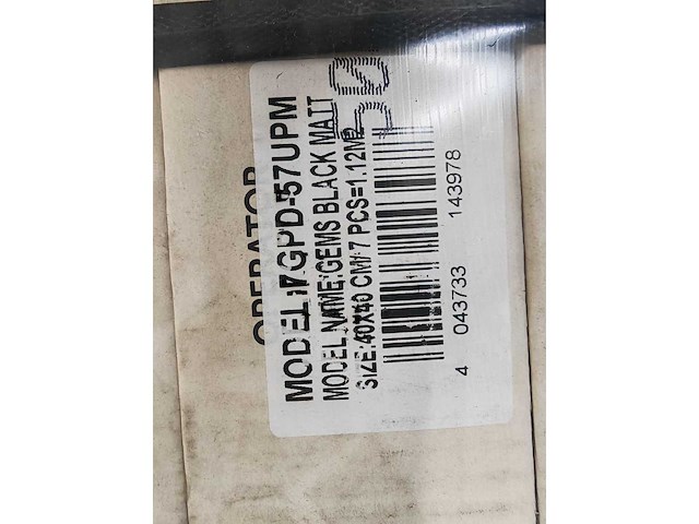 Rak gpd57up zwart mat 40x40 cm tegel 134,4 m² - afbeelding 7 van  7