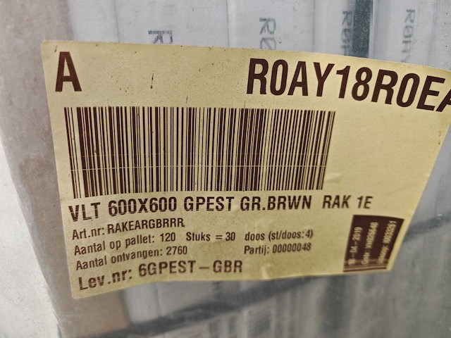 Rak gpest grijs bruin mat 60x60 cm tegel 43,2 m² - afbeelding 8 van  8