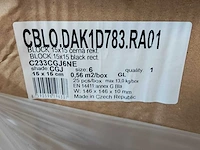 Rako block black mat tegel 15x15 cm 29,23 m² - afbeelding 7 van  7
