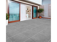 Rako terrasse grey relief 59,8x59,8x2 cm - keramische tuintegel 54m² - afbeelding 1 van  1