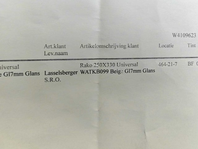 Rako universal beige glans wandtegel 25x33 cm 81 m² - afbeelding 6 van  7