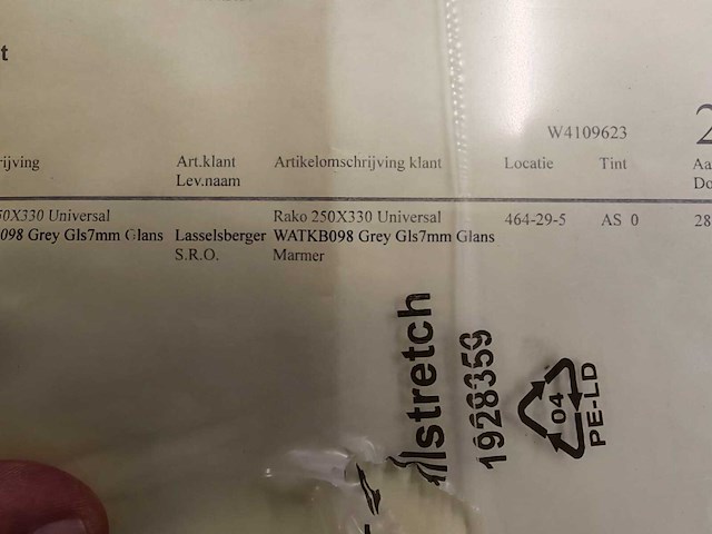 Rako universal grijs glans wandtegel 25x33 cm 72 m² - afbeelding 2 van  2