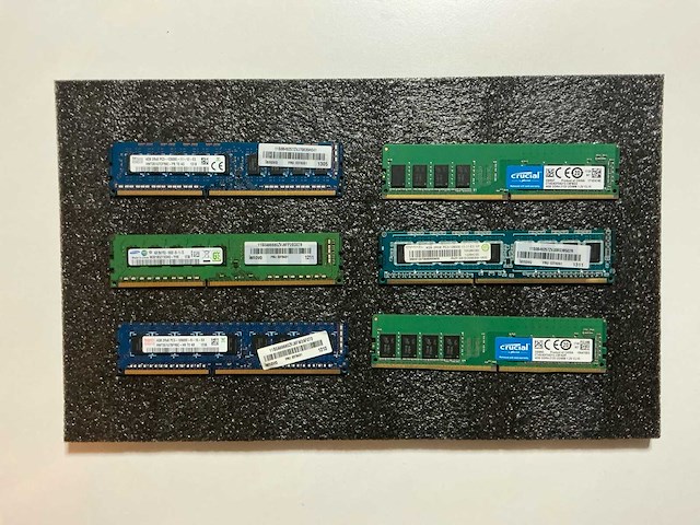 Ram geheugen 4gb ddr4 computeronderdeel (6x) - afbeelding 1 van  7