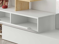 Ramda kapstok | 100% melamine | wit, eiken - afbeelding 4 van  7