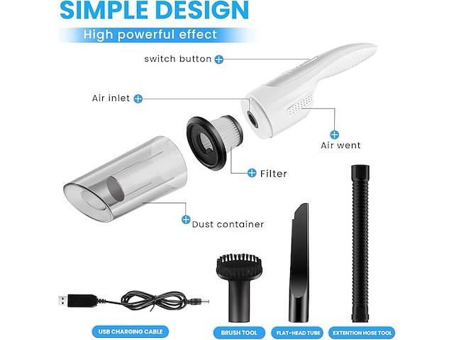 Ramokey hl 266 accu-handstofzuiger - afbeelding 2 van  5