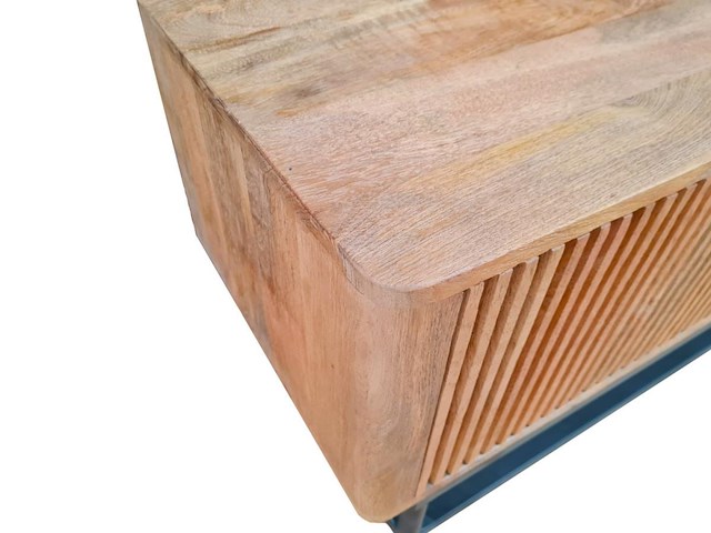 Rampur tv-meubel 150 cm in massief hout - afbeelding 4 van  4