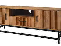 Rampur tv-meubel 150 cm in massief hout - afbeelding 2 van  4