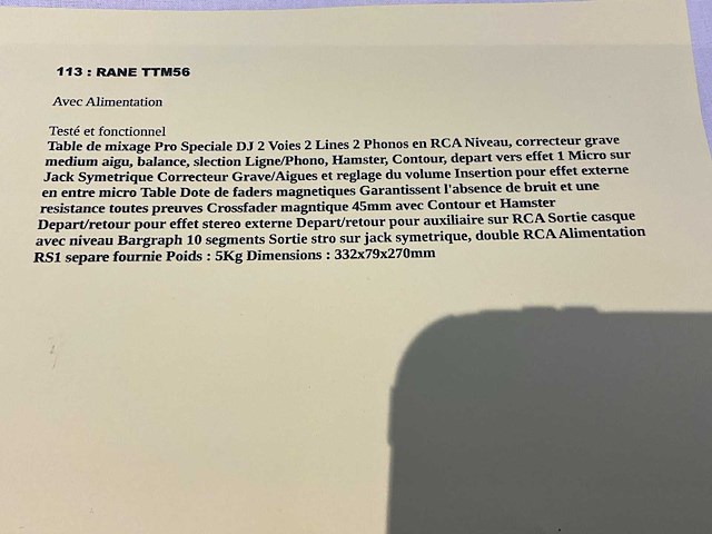 Rane ttm56 analoge mengtafel - afbeelding 4 van  4