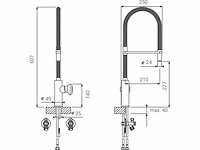 Boretti - rg61cromo maggiore - keukenmengkranen (2x) - afbeelding 2 van  6