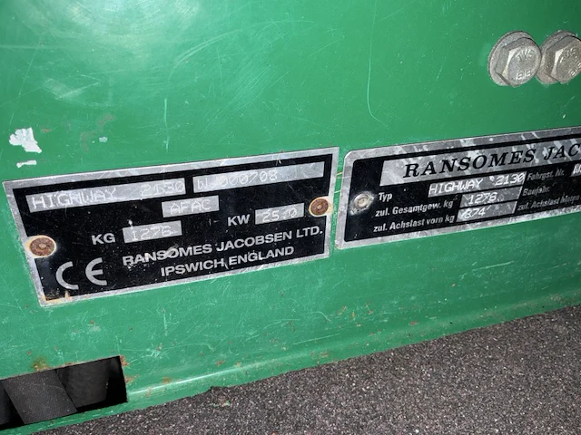 Ransomes highway 2130 zitmaaier - afbeelding 13 van  20