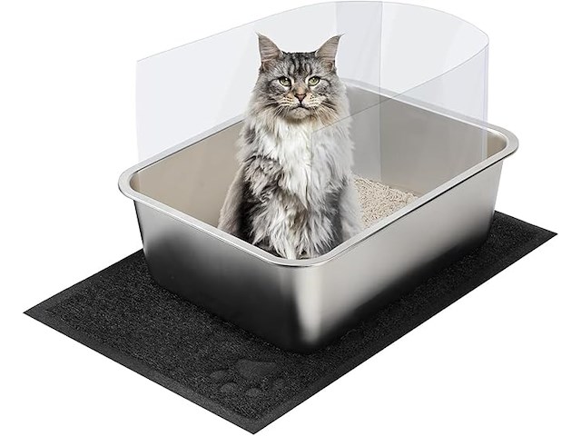 Ranypet roestvrijstalen kattentoile - afbeelding 1 van  6