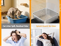 Ranypet roestvrijstalen kattentoile - afbeelding 4 van  6