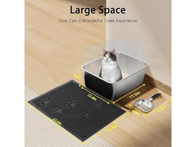 Ranypet roestvrijstalen kattentoile - afbeelding 6 van  6