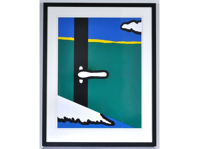 Raoul de keyser - doos, raamklink, veld, wolk - zeefdruk - afbeelding 1 van  12