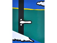 Raoul de keyser - doos, raamklink, veld, wolk - zeefdruk - afbeelding 5 van  12
