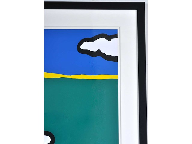 Raoul de keyser - doos, raamklink, veld, wolk - zeefdruk - afbeelding 9 van  12