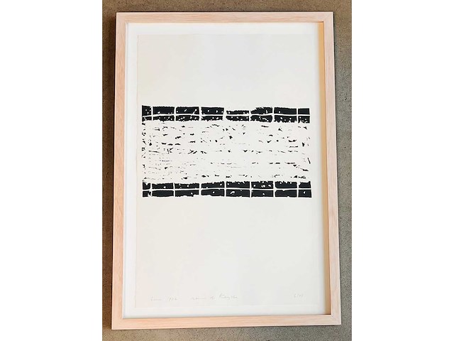 Raoul de keyser - jan van eyck - linosnede - afbeelding 5 van  11