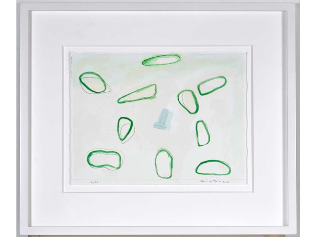 Raoul de keyser - surplace - zeefdruk - n°2/30 - ingelijst - afbeelding 1 van  4