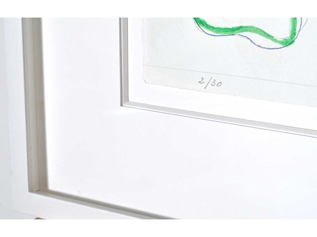 Raoul de keyser - surplace - zeefdruk - n°2/30 - ingelijst - afbeelding 9 van  9