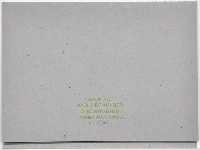 Raoul de keyser - surplace - zeefdruk - n°2/30 - ingelijst - afbeelding 4 van  4