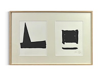 Raoul de keyser - twee tekeningen - afbeelding 1 van  1