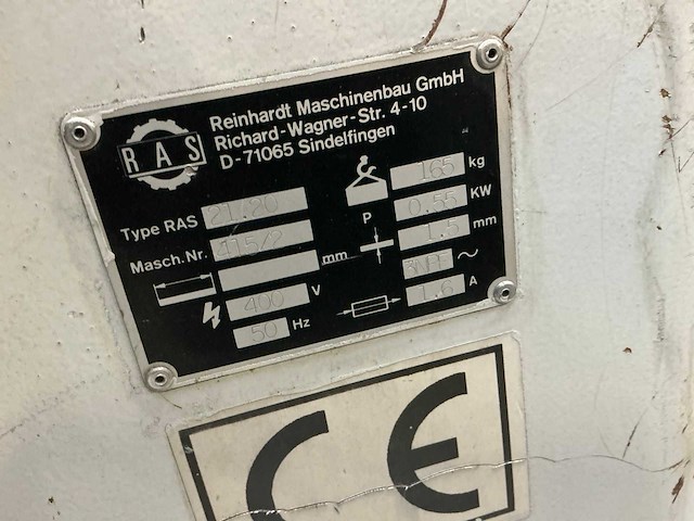 Ras 21.20 flenzenmachine - afbeelding 6 van  6