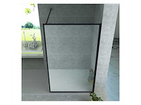 Raster megan mat zwart rechthoek 90x100cm - afbeelding 1 van  1