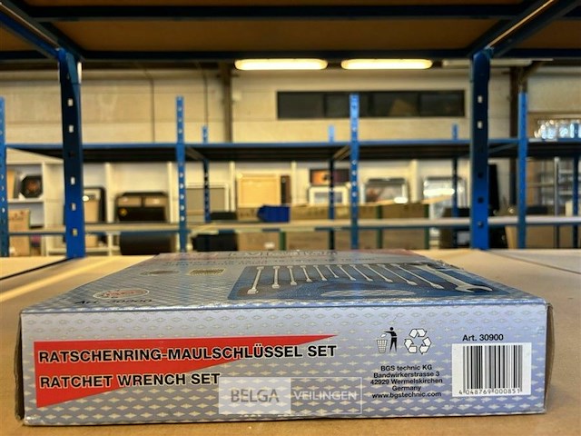 Ratelring-steeksleutelset 8 - 19 mm 12-dlg. - afbeelding 3 van  3