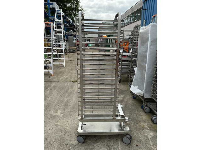 Rational smp 201 combisteamer met 3 regaalwagens - afbeelding 5 van  5