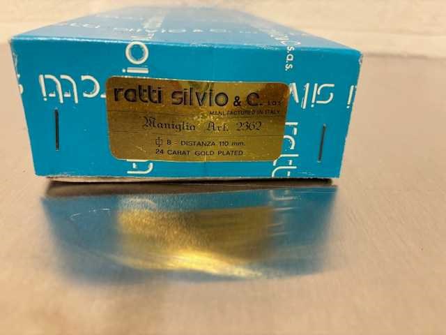 Ratti sivio italie - deurbeslag 24 karaat goud verguld (7x) - afbeelding 8 van  8