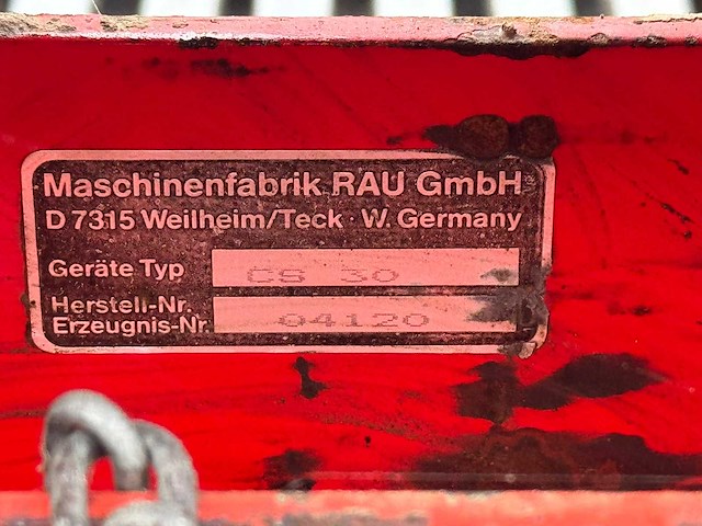 Rau - cs30 - power harrow - afbeelding 4 van  12